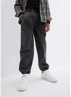 Jungen Cargo-Jeans, Loose Fit, bonprix