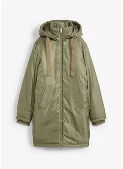 Wattierter Parka mit abnehmbarer Kapuze und Taillenregulierung, bonprix