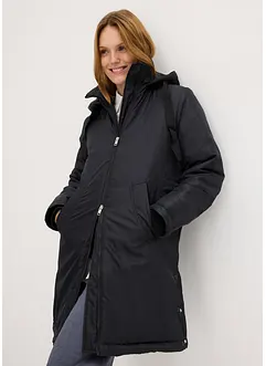 Wattierter Parka mit abnehmbarer Kapuze und Taillenregulierung, bonprix