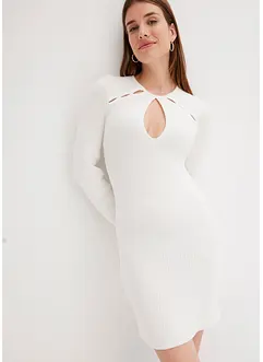 Robe en maille avec découpes, bonprix