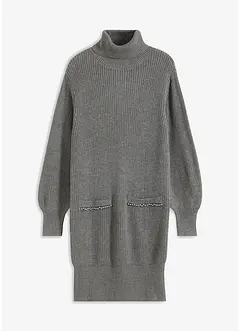 Strickkleid mit aufgesetzten Perlen, bonprix