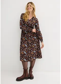 Robe en viscose avec empiècement smocké, bonprix