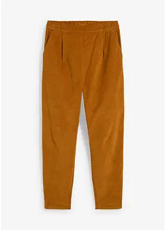 Pantalon raccourci en velours côtelé avec taille extensible, bonprix