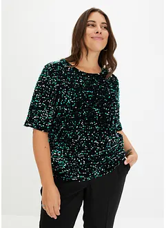 T-shirt à sequins, bonprix