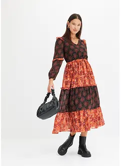 Midikleid aus Chiffon, bonprix