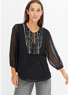 Tunique-blouse avec perles, bonprix