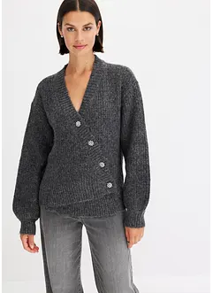 Strickjacke mit dekorativen Knöpfen, bonprix