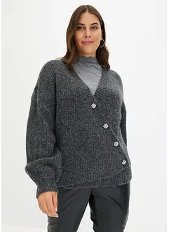 Strickjacke mit dekorativen Knöpfen, bonprix