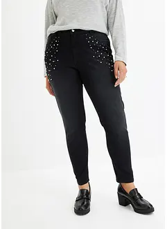 Skinny-Jeans mit Perlen-Applikation, bonprix