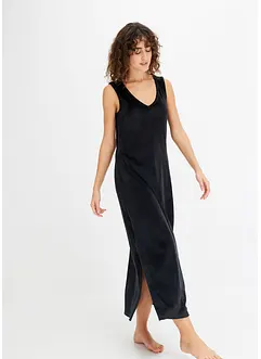 Nachtkleid aus elastischem Samt mit Spitze, bonprix