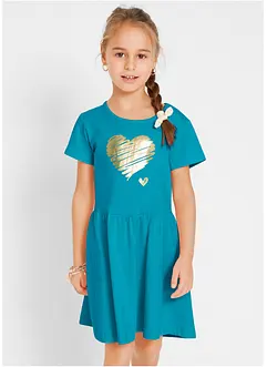 Jerseykleid aus reiner Bio-Baumwolle (2er Pack), bonprix