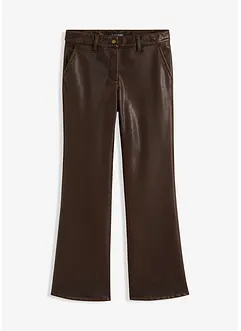 Gerade Lederimitat-Hose, bonprix