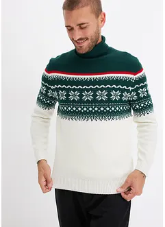 Norweger-Pullover mit Rollkragen, bonprix