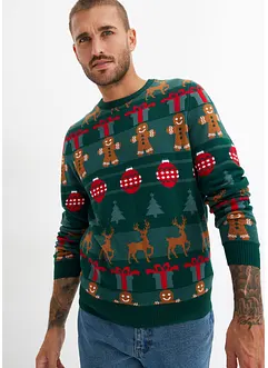 Pull à motif de Noël, bonprix