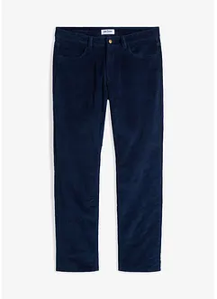 Pantalon droit Relaxed Fit en velours côtelé, doublé en flanelle, bonprix