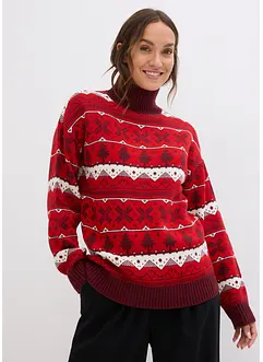 Weihnachtspullover mit Turtleneck, bonprix