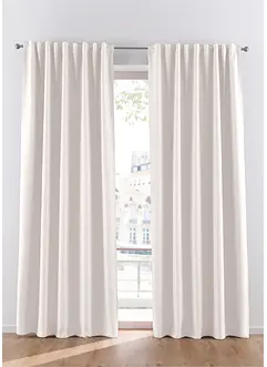 Thermo-Vorhang mit weicher Fleece-Rückseite, auch in extra lang (1er Pack), bonprix