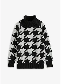 Pull col roulé à motif, bonprix