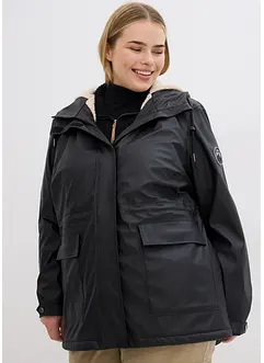 Regenjacke mit Teddyfutter aus wasserdichtem Material, bonprix