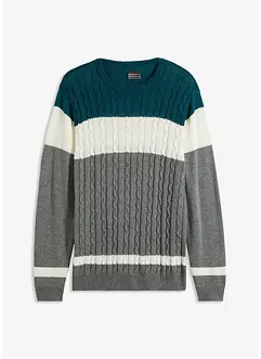 Pull à motif torsadé, bonprix