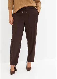 Jogg-Pants aus Velourlederimitat, bonprix