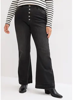 Bootcut-Jeans High Waist, Bequembund, bonprix