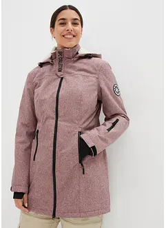 Veste longue outdoor imperméable, doublée sherpa, bonprix