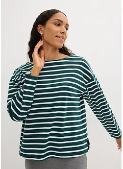 Langarmshirt aus reiner Bio-Baumwolle, (2er Pack), bonprix