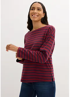 Langarmshirt aus reiner Bio-Baumwolle, (2er Pack), bonprix