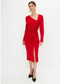 Robe en jersey à col asymétrique, bonprix