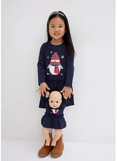 Robe en jersey fille + robe de poupée (ens. 2 pces), bonprix