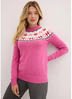 Pull avec motif de Noël, bonprix