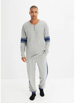 Pyjama mit Knopfleiste, bonprix