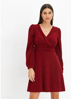 Robe courte en matière brillante, bonprix