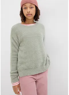 Pull fille en maille, bonprix