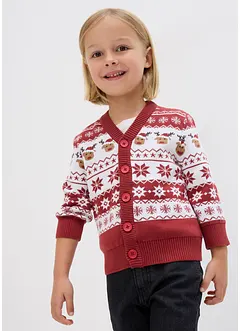 Kinder Strickjacke mit Weihnachtsmotiv, bonprix