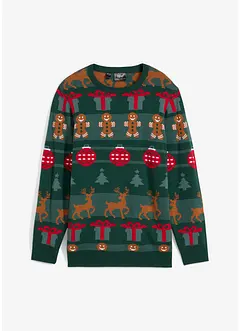 Feinstrickpullover mit Weihnachtsmotiv, bonprix
