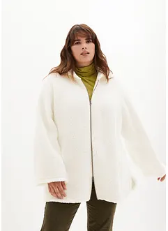 Teddy-Fleece Jacke in A-Linie mit Seitenschlitzen, bonprix