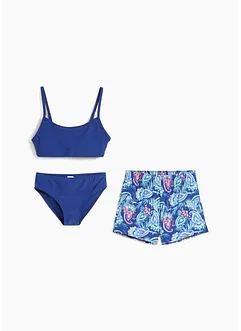 Bikini et short de bain fille (ens. 3 pces.), bonprix