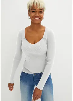 Strickshirt in Corset-Optik, bonprix