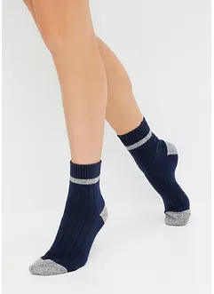 Weiche Halbsocken mit Rippstruktur (3er Pack), bonprix