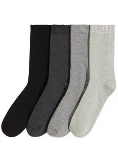 Thermo Frottee Socken mit Bio-Baumwolle (4er Pack), bonprix