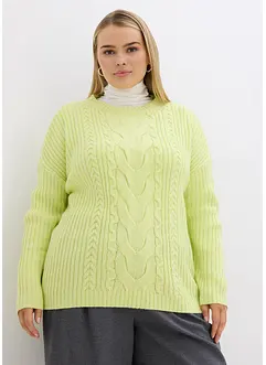 Pullover mit Zopfmuster, bonprix