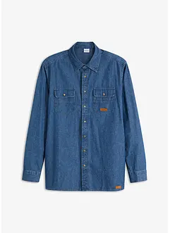 Chemise en jean aspect délavé 100 % coton, bonprix