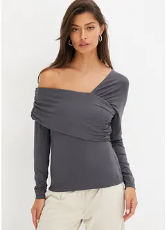 T-shirt à décolleté asymétrique, bonprix