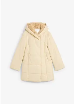 Steppjacke mit Fellimitatbesatz, bonprix