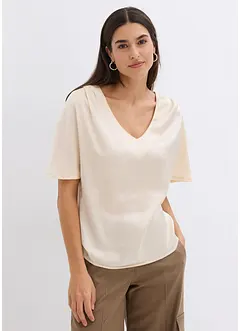 Shirt mit Satin, bonprix