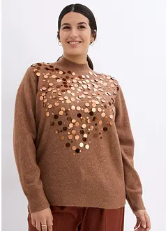 Pullover mit Pailetten, bonprix