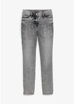 Stretch-Jeans mit Glitzersteinchen, bonprix