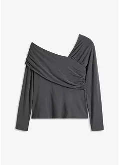 Shirt mit asymmetrischem Ausschnitt, bonprix